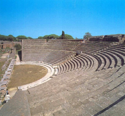 Ostia: the roman amphitheater