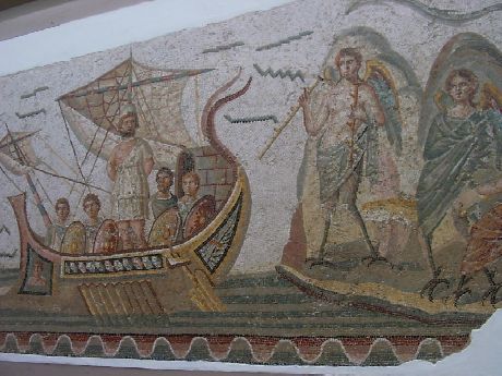 Mosaico di Ulisse: IV secolo da Dougga