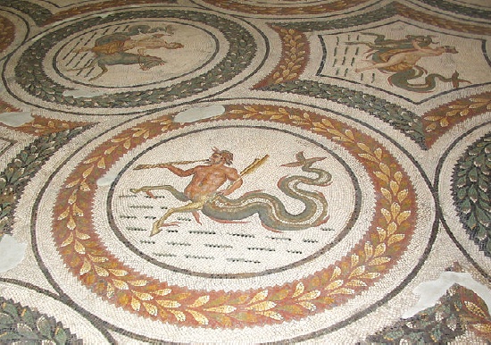 Museo del Bardo: il mosaico del dio marino Tritone