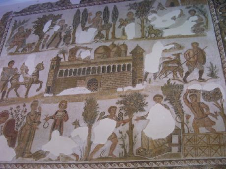 Mosaico della villa del dominus Iulius: IV-V secolo da Cartagine
