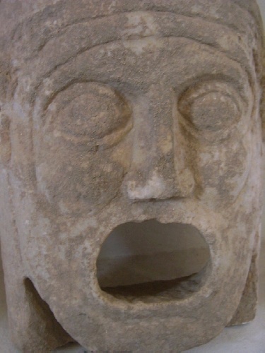 Museo di Ippona: maschera in pietra di et romana