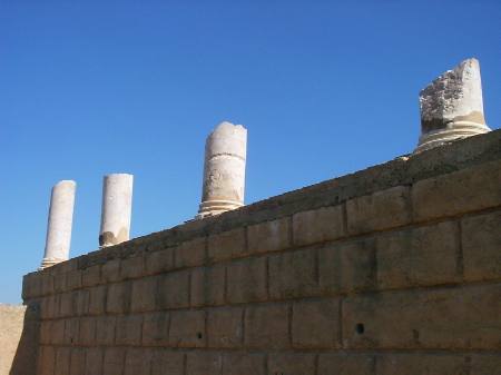 I resti del Foro romano sulla collina di Byrsa a Cartagine
