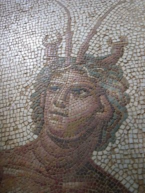 Viso: particolare del mosaico di Venere nella Casa di Amphitrite
