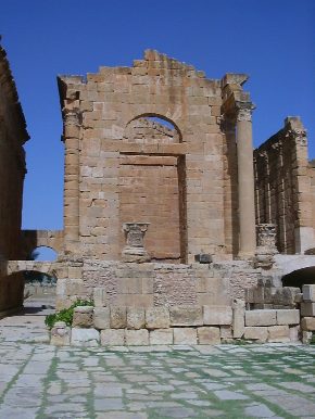 Il tempio di Giove nel Capitolium di Sufetula