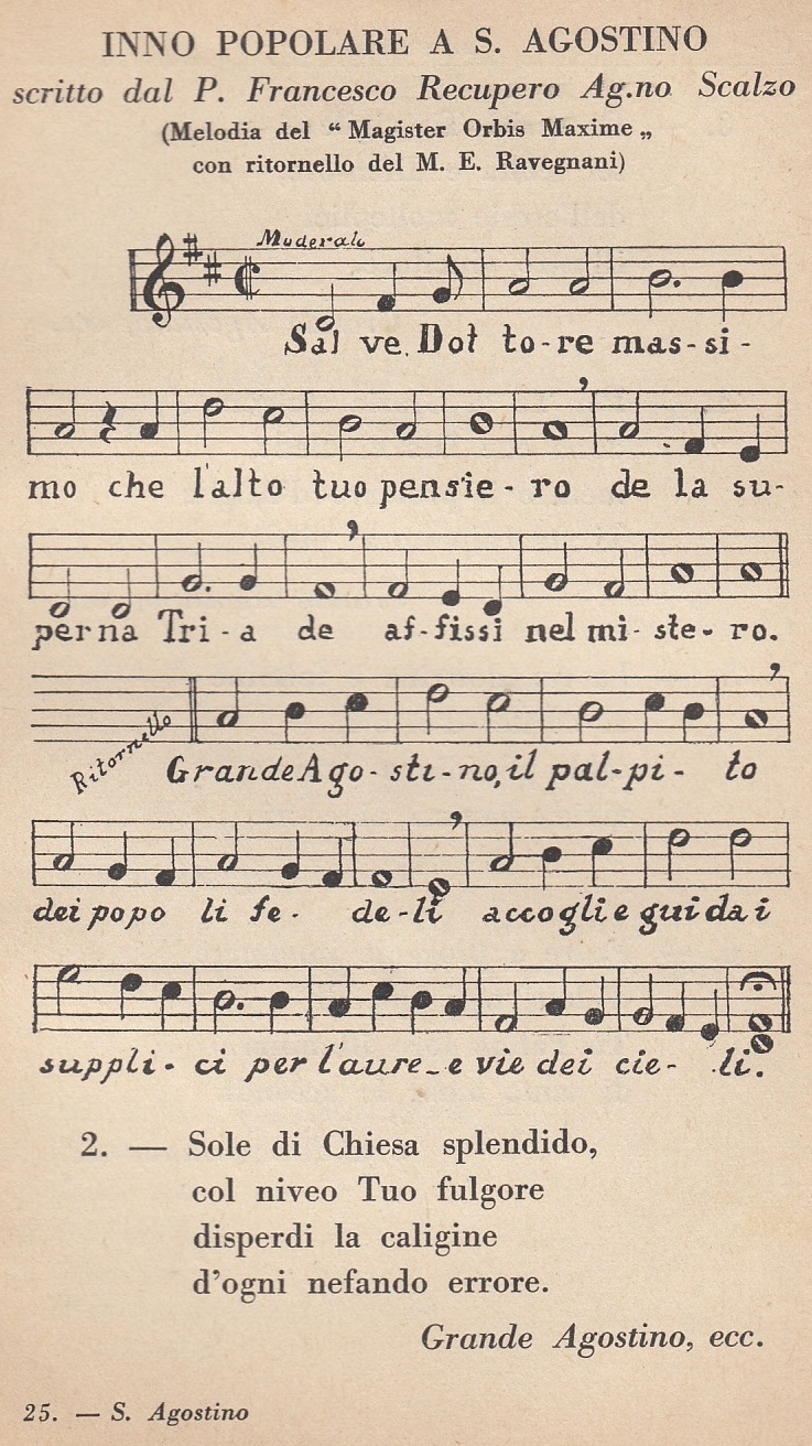 La scala musicale del p. agostiniano scalzo Francesco Recupero