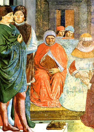 Agostino insegna retorica a Cartagine, affresco di Benozzo Gozzoli a san Gimignano