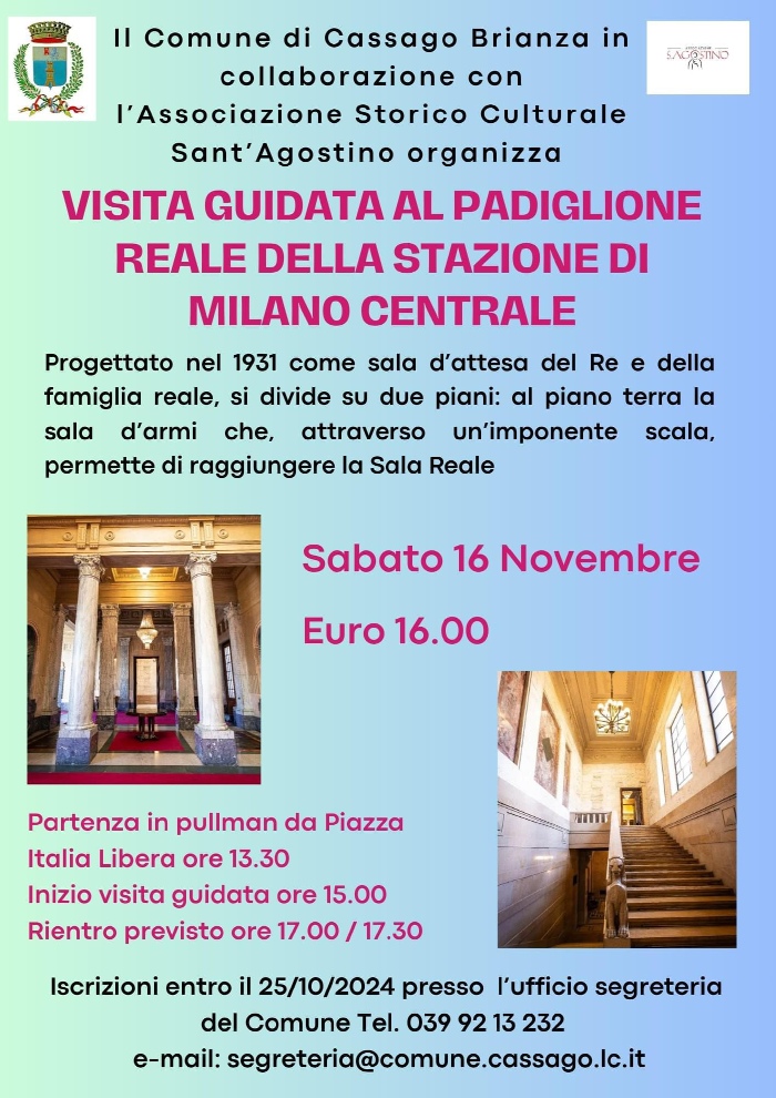 Il programma della gita culturale a Milano