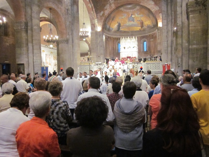 2011: un momento della celebrazione liturgica in san Pietro in Ciel d'Oro