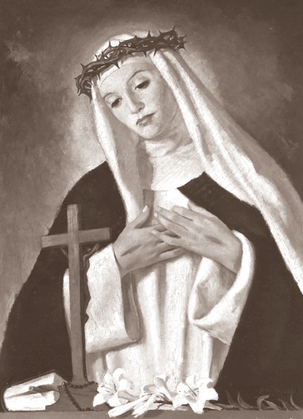 Quadro di Santa Caterina (1947) nel Convento agostiniano di S. Caterina a Locarno