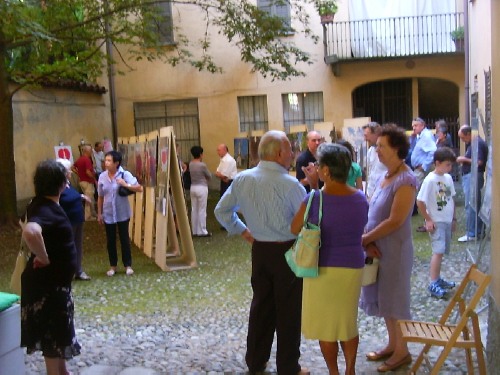 Inaugurazione della Mostra il 31 luglio 2010 a Meda in occasione della Festa del SS. Crocifisso