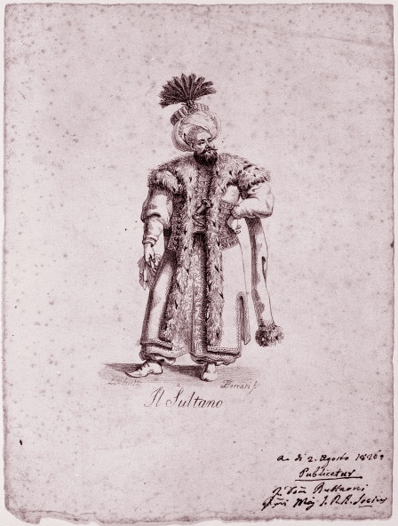 Il Sultano, stampa di Filippo Ferrari del 1826