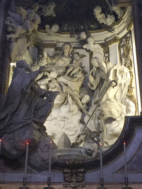 L'altare di sant'Agostino nella basilica della Consolazione a Genova