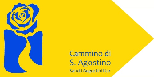 Immagine del cartello stradale che individua il Cammino di Sant'Agostino