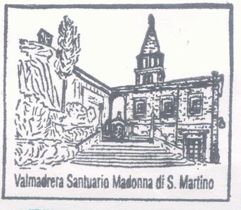 Il timbro del Santuario della Madonna del Latte a Valmadrera