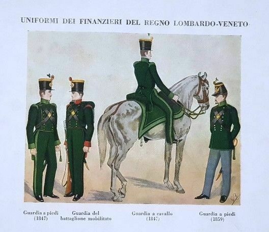 Uniformi dell'Imperial Guardia di Finanza lombardo-veneta