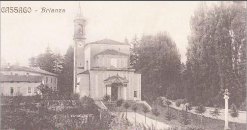 La chiesa parrocchiale prima dell'allungamento del 1930