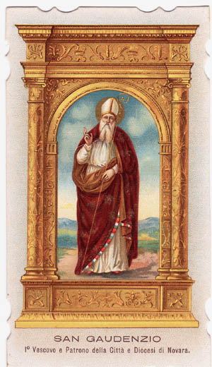 Immagine di san Gaudenzio vescovo di Novara