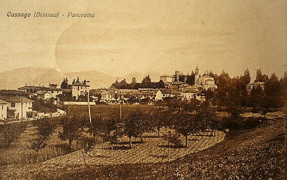 Panorama di Cassago verso il 1930