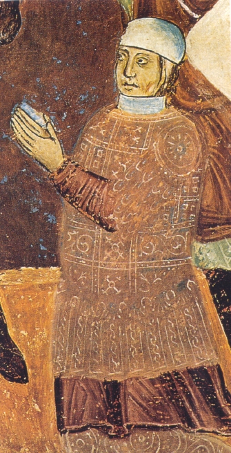 Napo Torriani in un affresco del XIV sec.