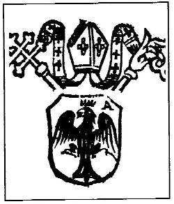 Lo stemma del vescovo di Milano Algiso Pirovano (1176-1185)
