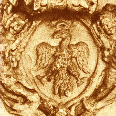 Stemma dei Pirovano a Civate sulla lapide di Francesco (1649)