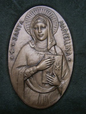  Medaglia di santa Marcellina realizzata per le suore Marcelline di Milano 