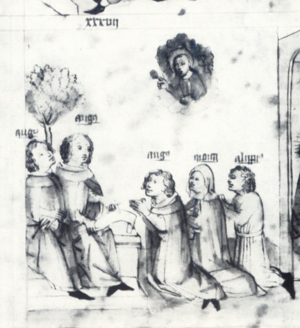 Historia Augustini: Agostino a Cassiciaco  afflitto da un forte mal di denti