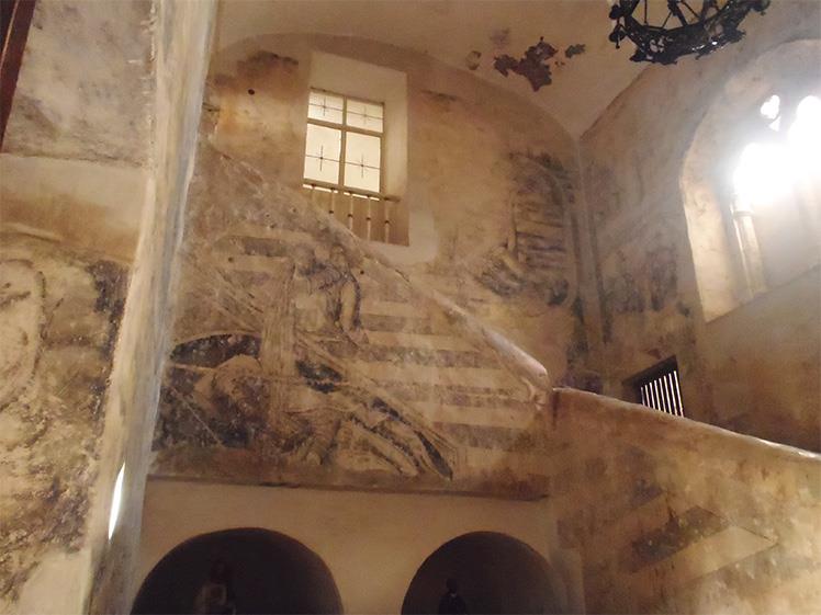 Episodi della vita di sant'Agostino nella tromba delle scale del convento di Atotonilco