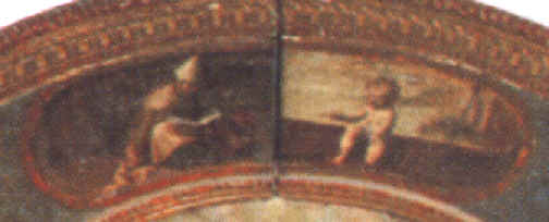 Il mistero della Trinit: Agostino e il Bambino in riva alla spiaggia, particolare della pala di Semino Cesare e Alessandro a Loano