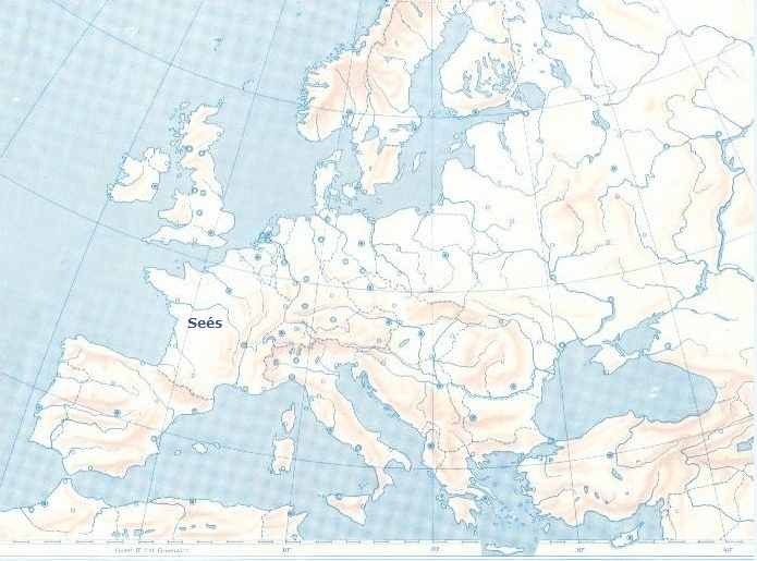 Localizzazione dei cicli agostiniani in Europa nel Duecento