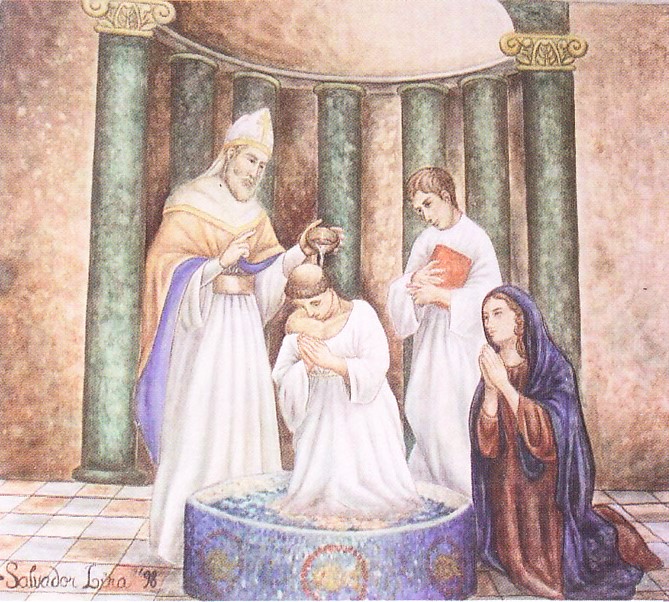 Il battesimo di Agostino a Milano