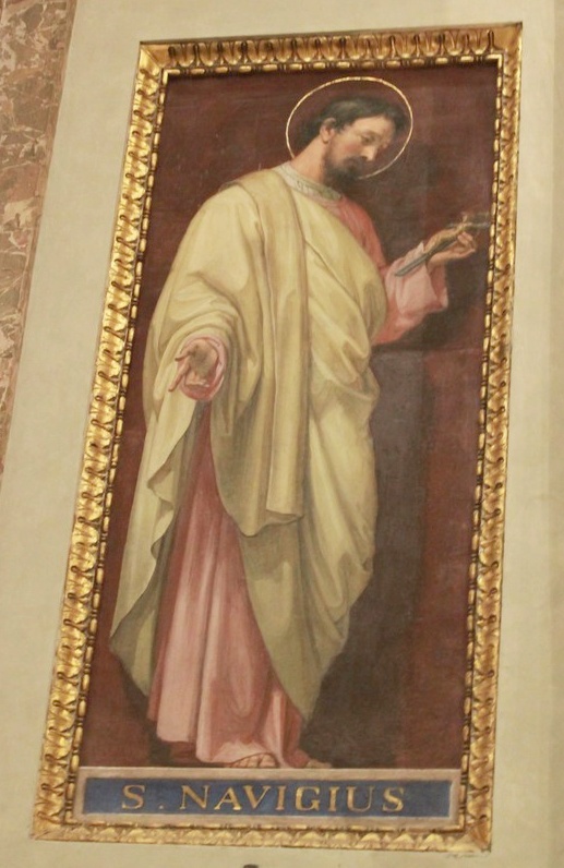 La figura di Navigio: dipinto nella chiesa di sant'Agostino a Roma
