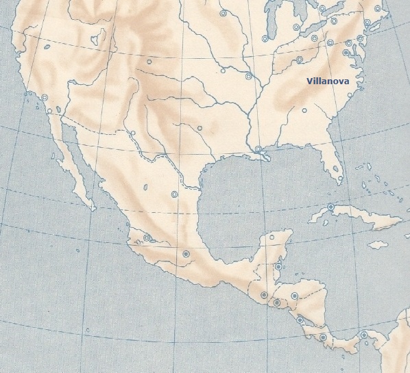 Localizzazione dei cicli agostiniani in Nord America nell'Ottocento