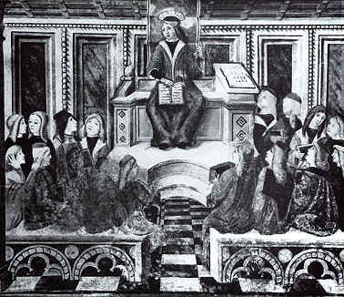 Agostino insegna a Roma nella Chiesa di S. Agostino a Cremona