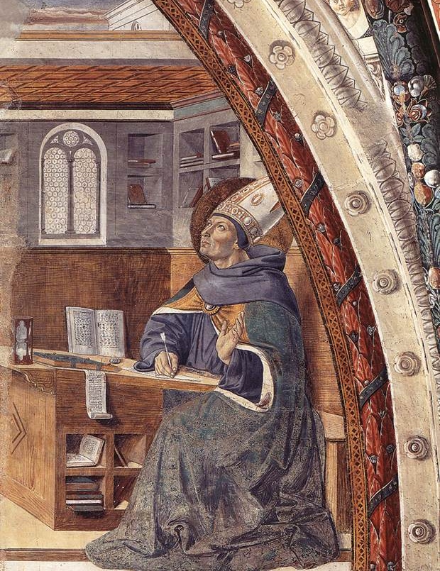 Agostino e la visione di san Gerolamo: dal ciclo di affreschi di Benozzo Gozzoli nella chiesa di sant'Agostino a San Gimignano