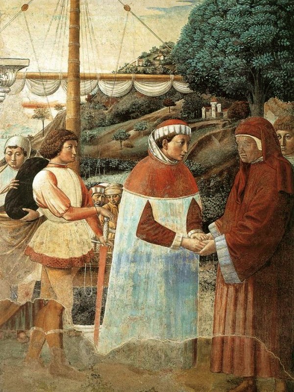 Agostino sbarca a Roma: dal ciclo di affreschi di Benozzo Gozzoli nella chiesa di sant'Agostino a San Gimignano
