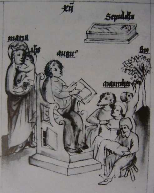 Aderisce al manicheismo, immagine tratta dalla Historia Augustini