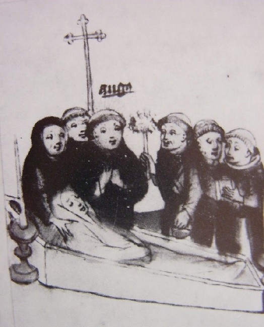 Funerali di Monica, immagine tratta dalla Historia Augustini