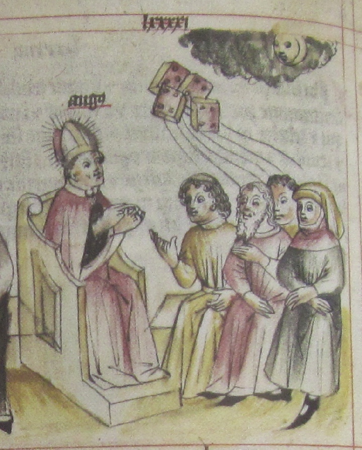 Agostino istruisce gli ignoranti, immagine tratta dalla Historia Augustini