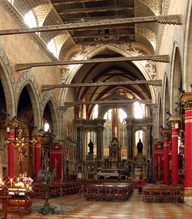Interno della chiesa di santo Stefano a Venezia