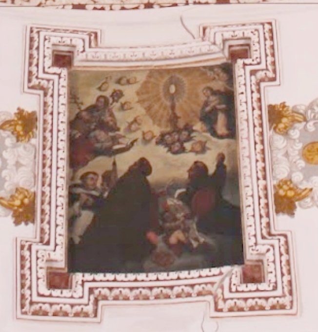 Sant'Agostino riceve la rivelazione del Santissimo Sacramento nella chiesa di sant'Agostino ad Almagro