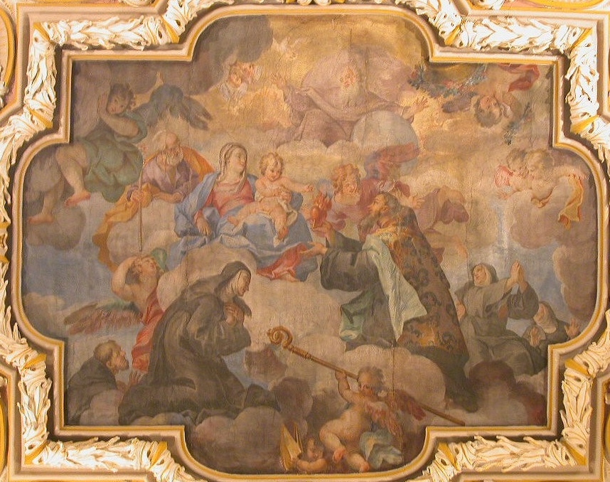 Agostino offre il suo cuore alla Vergine e al Bambino