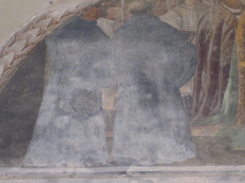 Consacrazione episcopale di Agostino, lunetta nel chiostro del convento agostiniano di Cortona
