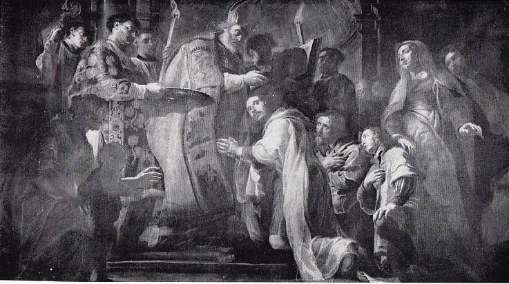 Il Battesimo di Agostino, tavola di Guglielmo van Herp