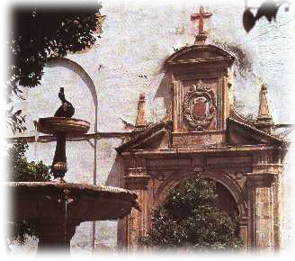 L'entrata della chiesa agostiniana di san Leandro a Siviglia