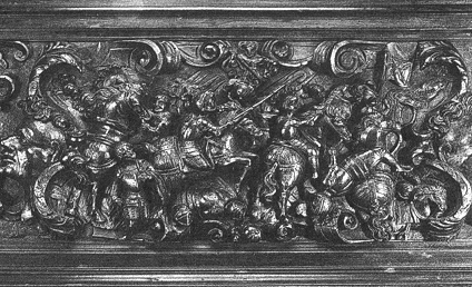 Agostino appare a Francesco Gonzaga duca di Mantova che era in pericolo