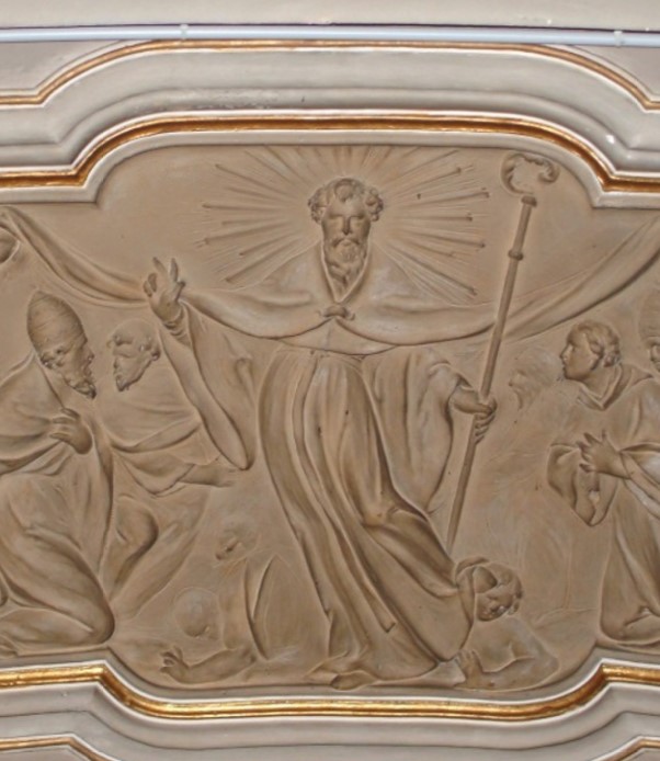 Gloria di sant'Agostino: particolare del santo