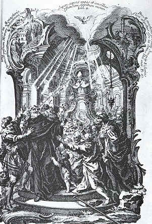 Agostino ordinato sacerdote suo malgrado, da una Stampa dei fratelli Klauber