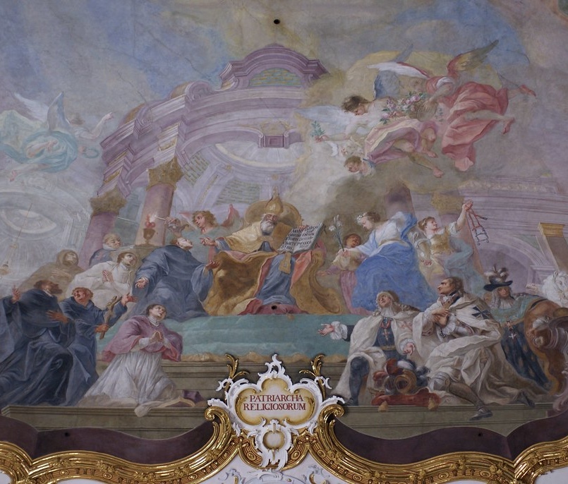 Agostino e la sua posterit spirituale: affresco di Enderle nella chiesa agostiniana di Magonza