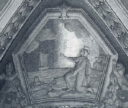 Agostino si imbarca per Roma, nel ciclo di affreschi agostiniano di Vela alla Valletta a Malta